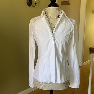 AKRIS Pleated Blouse Size Small